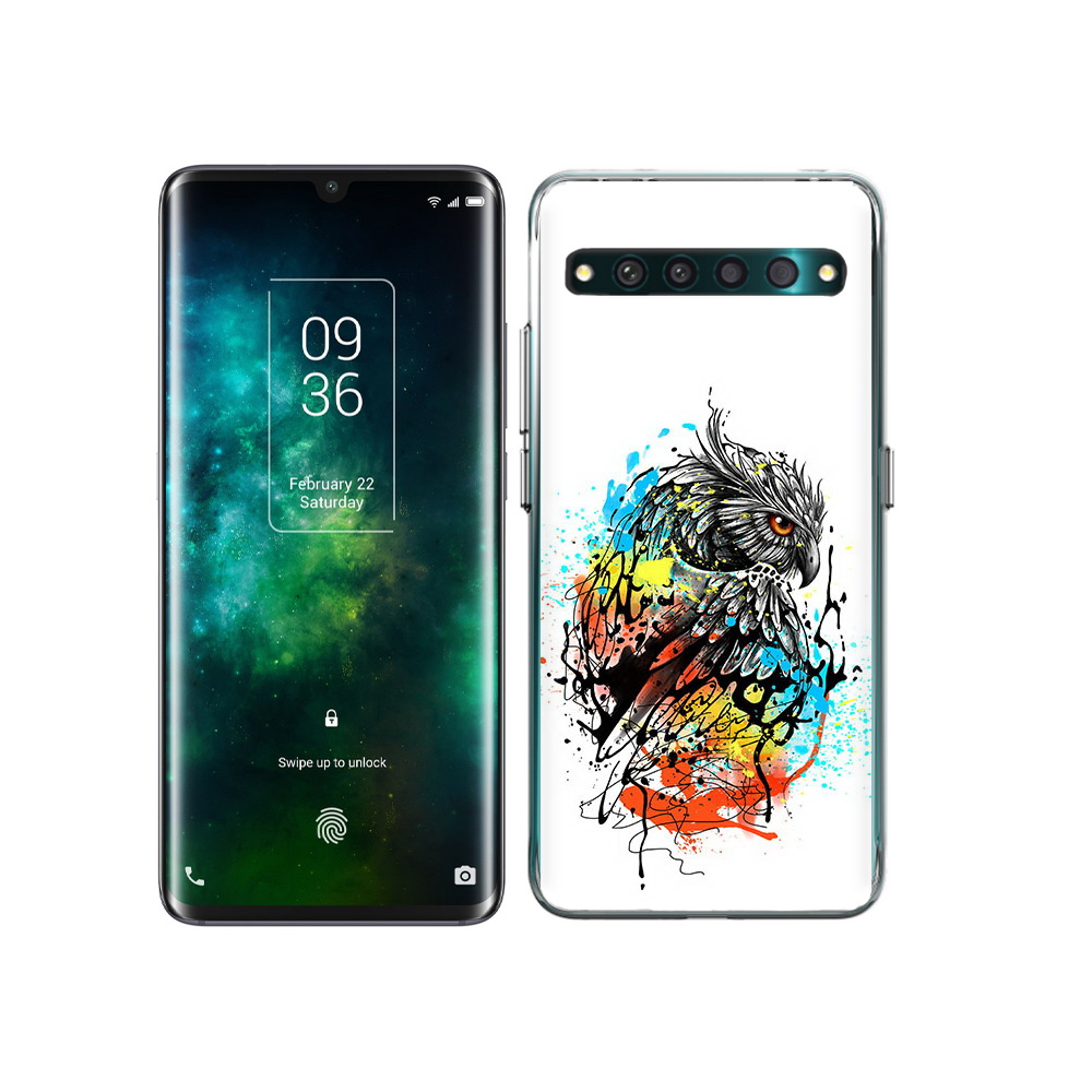 

Чехол MyPads Tocco для TCL 10 Pro Творческая сова, Прозрачный, Tocco
