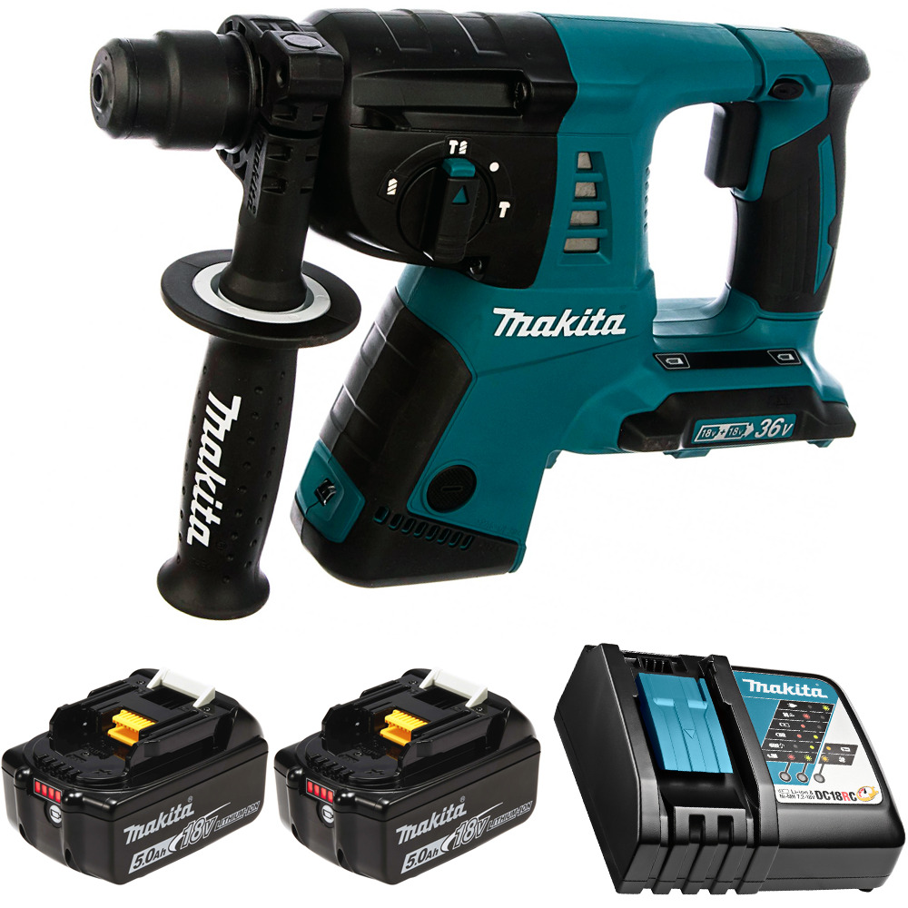 Перфоратор аккумуляторный Makita DHR263RT2 SDS+ 2,5Дж 36В Li-Ion 2х5Ач, з/у