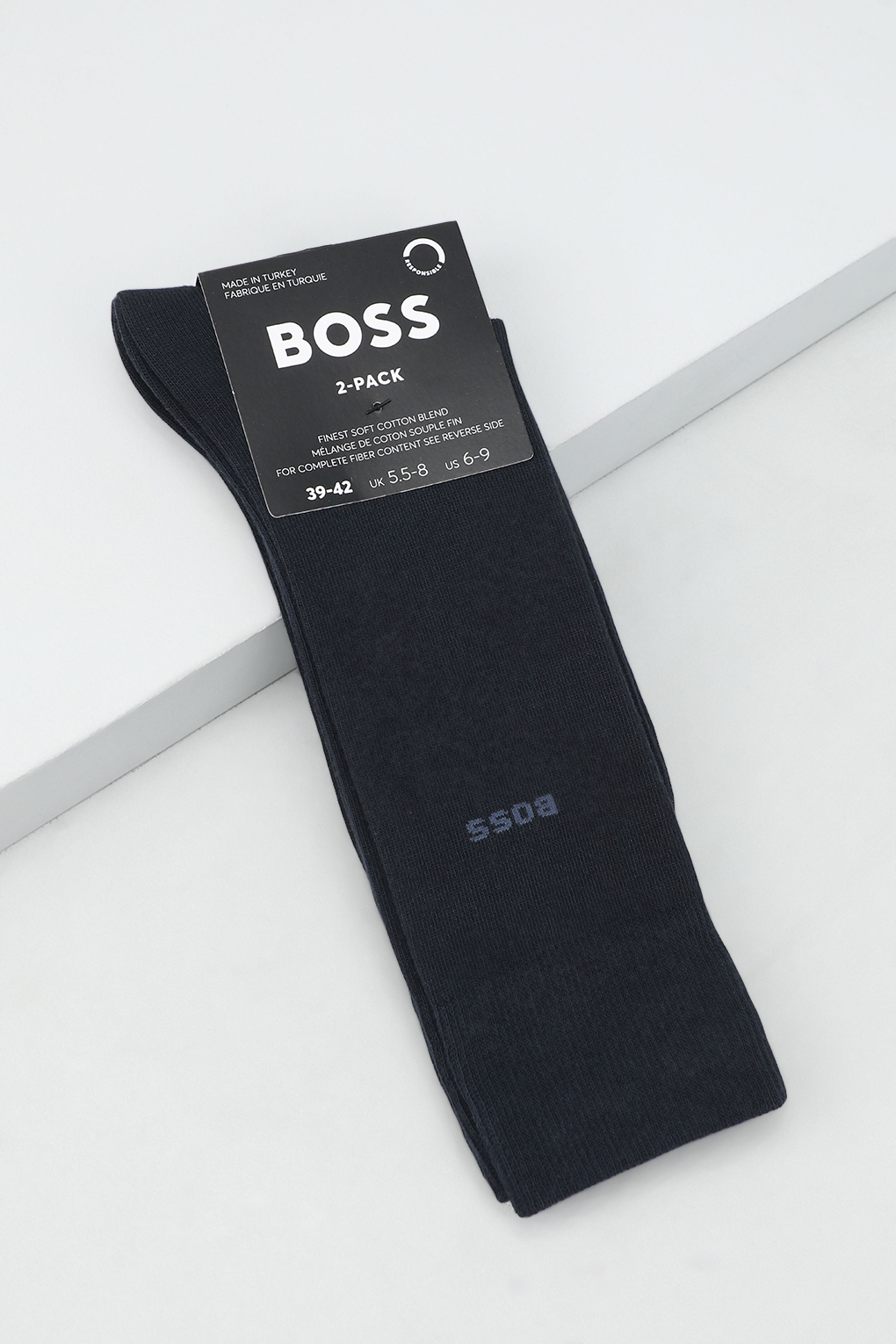 Комплект носков мужских Boss 50516616 синих 39-42 2 пары 2390₽