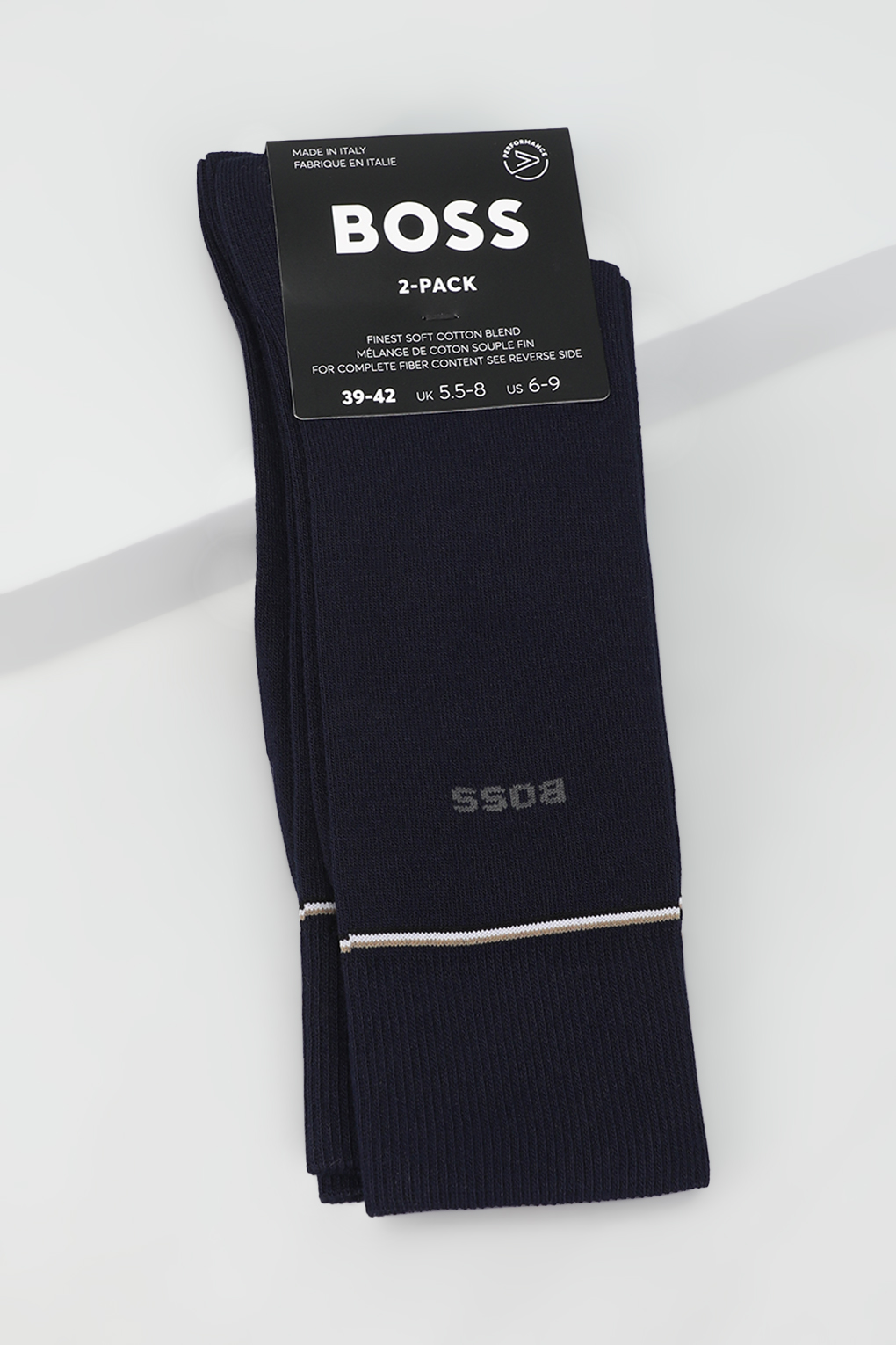 Комплект носков мужских Boss 50518523 синих 43-46 2 пары 4590₽