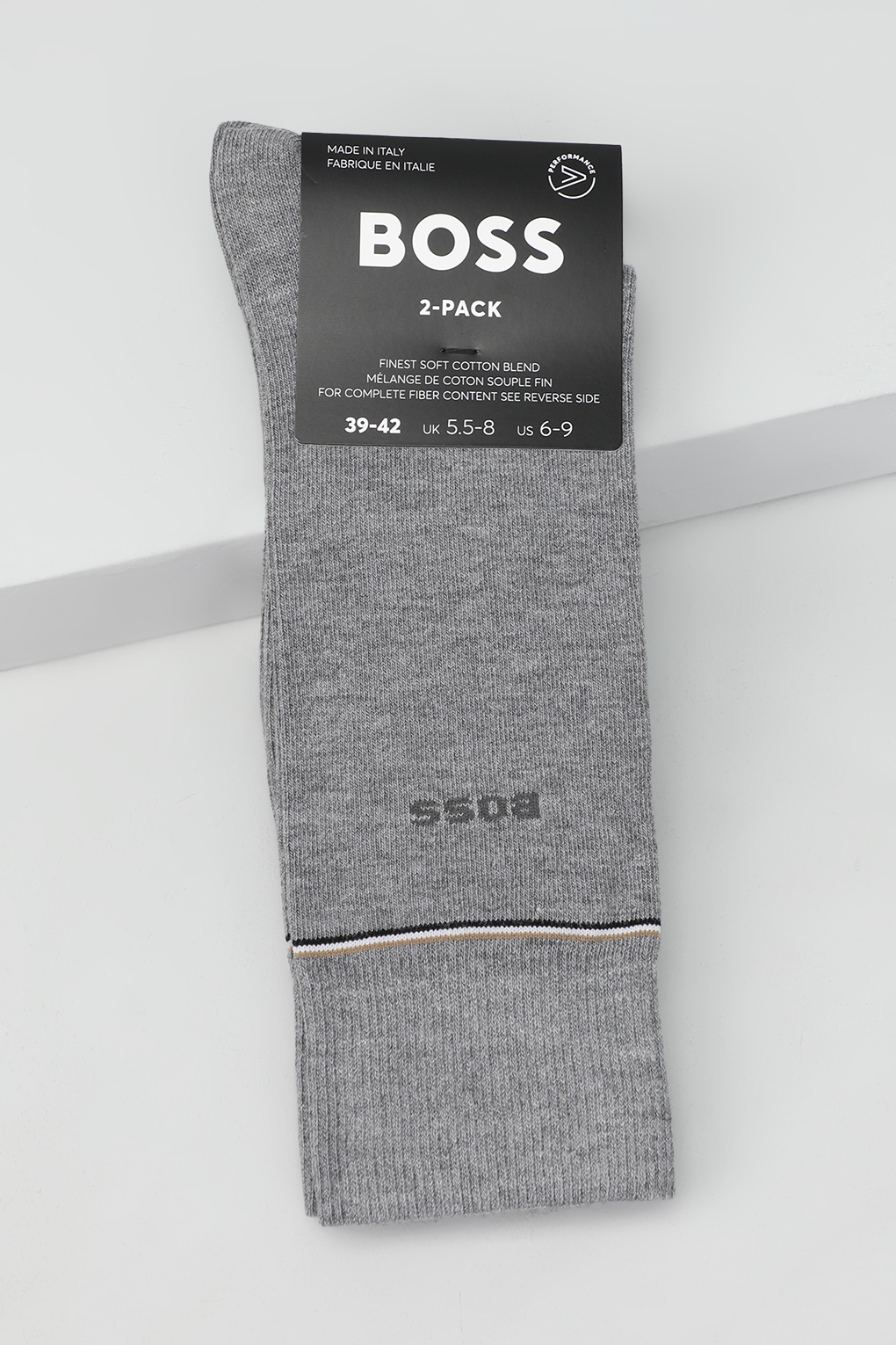 

Комплект носков мужских Boss 50518523 серых 43-46, Серый, 50518523