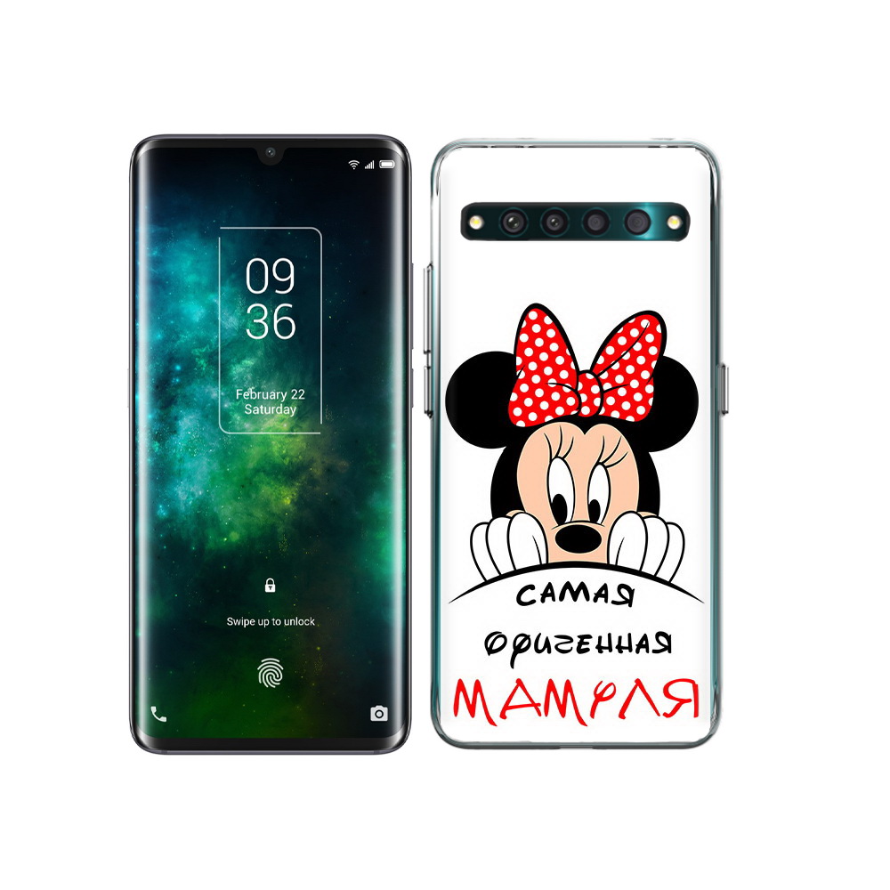 

Чехол MyPads Tocco для TCL 10 Pro Самая лучшая мамуля Мини Маус, Прозрачный, Tocco
