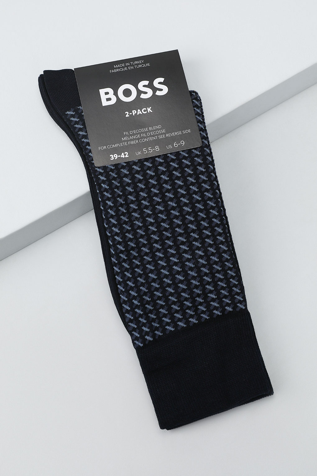 Комплект носков мужских Boss 50518505 синих 39-42 2 пары 3190₽