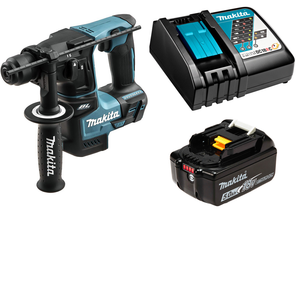 Перфоратор аккумуляторный Makita DHR171RT SDS+ 1,2Дж 18В Li-Ion 1х5Ач, з/у