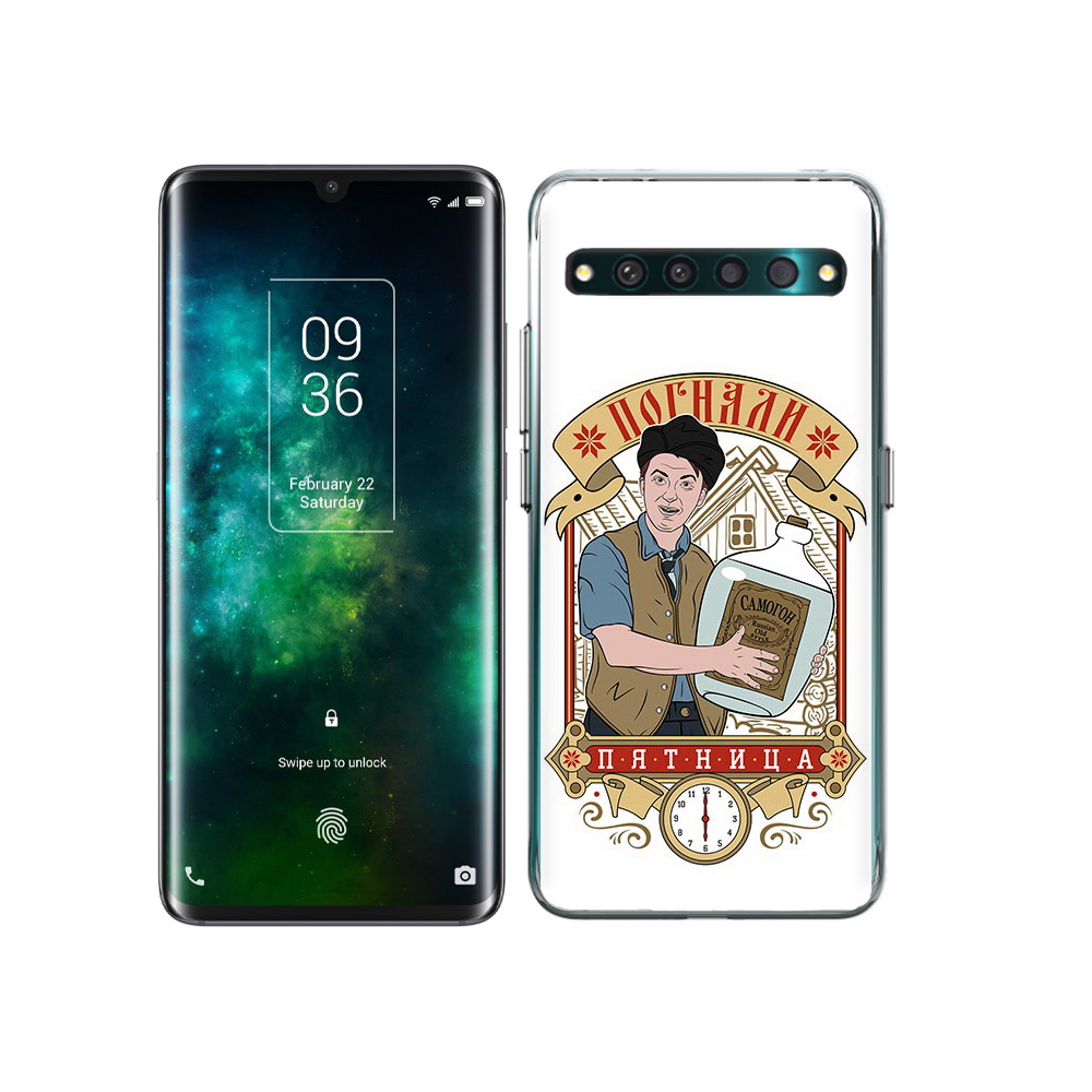 

Чехол MyPads Tocco для TCL 10 Pro Погнали пятница, Прозрачный, Tocco