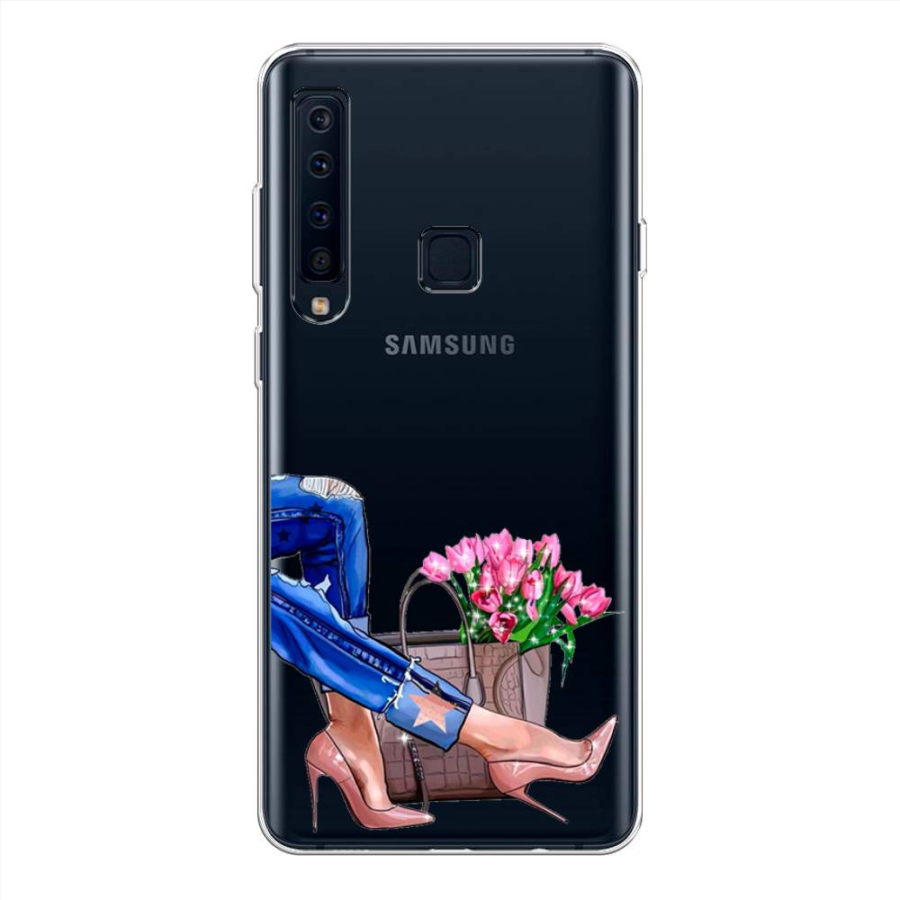 

Чехол Awog на Samsung Galaxy A9 2018 "Каблучки", Голубой;коричневый;розовый, 26650-7