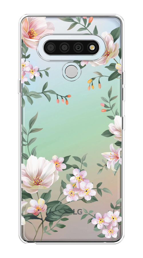 

Чехол на LG Stylo 6 "Beautiful white flowers", 84550-1