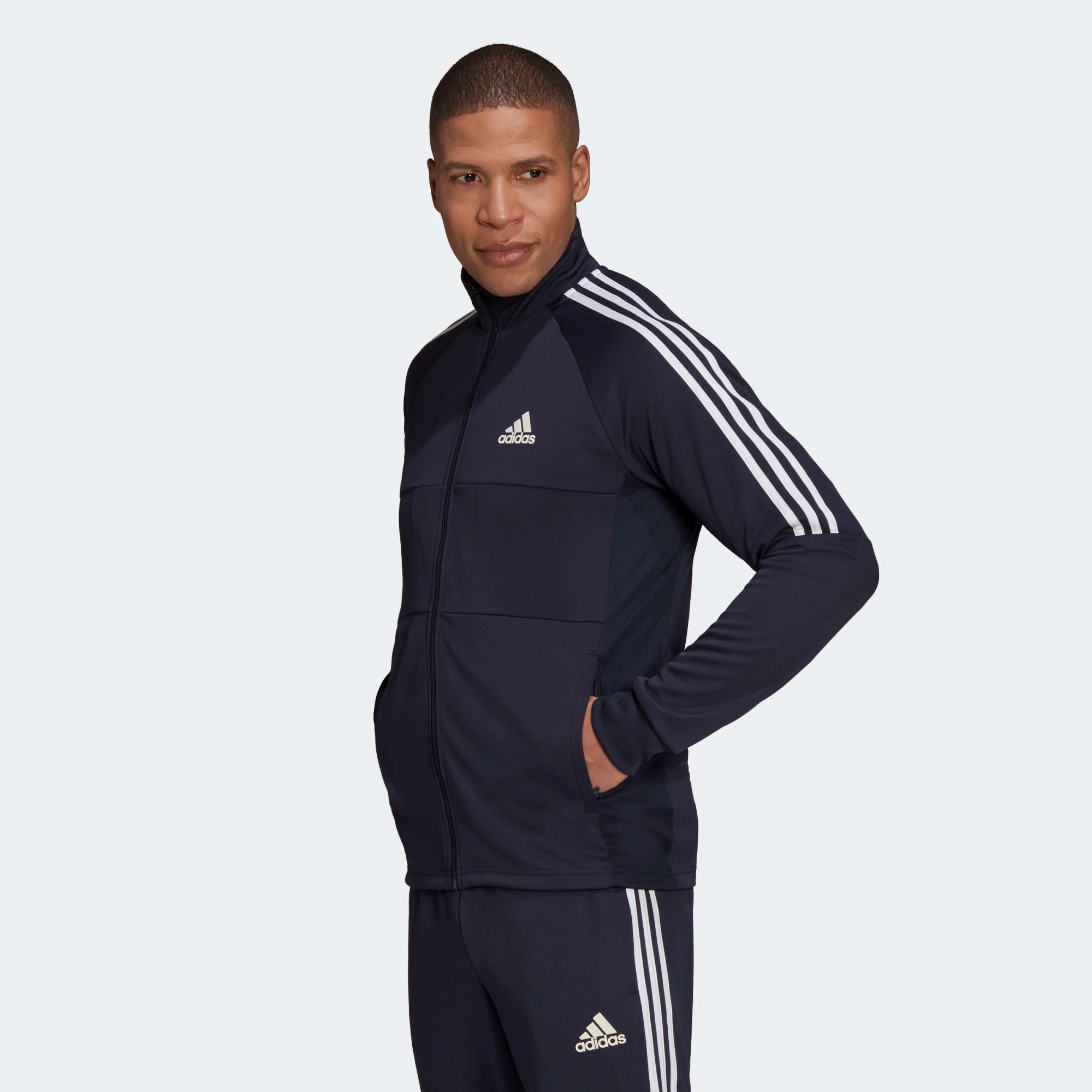 

Олимпийка мужская Adidas H28903 синяя XL, H28903