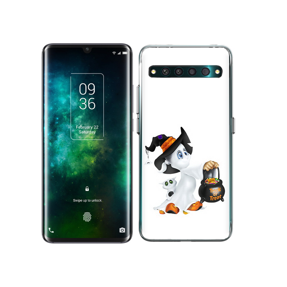 

Чехол MyPads Tocco для TCL 10 Pro Маленький призрак, Прозрачный, Tocco
