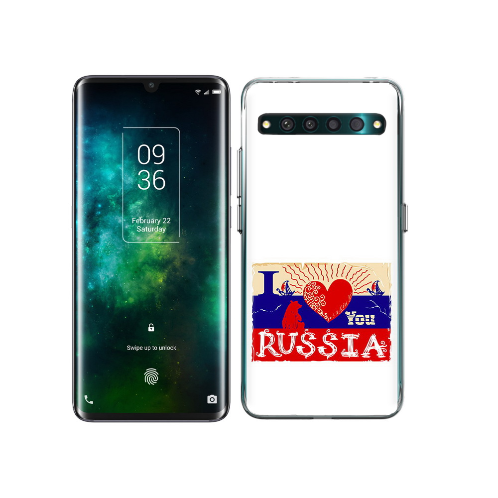 

Чехол MyPads Tocco для TCL 10 Pro Люблю Россию, Прозрачный, Tocco