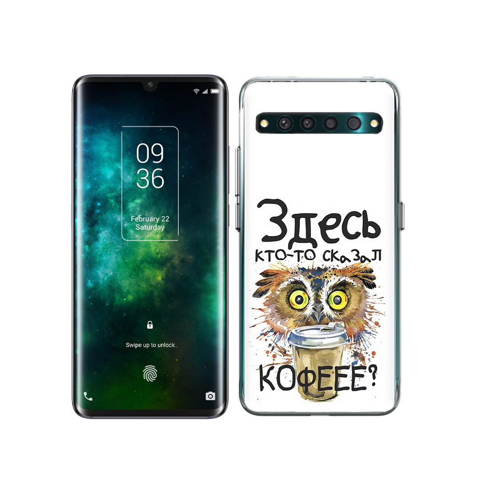 

Чехол MyPads Tocco для TCL 10 Pro Любительница кофе, Прозрачный, Tocco