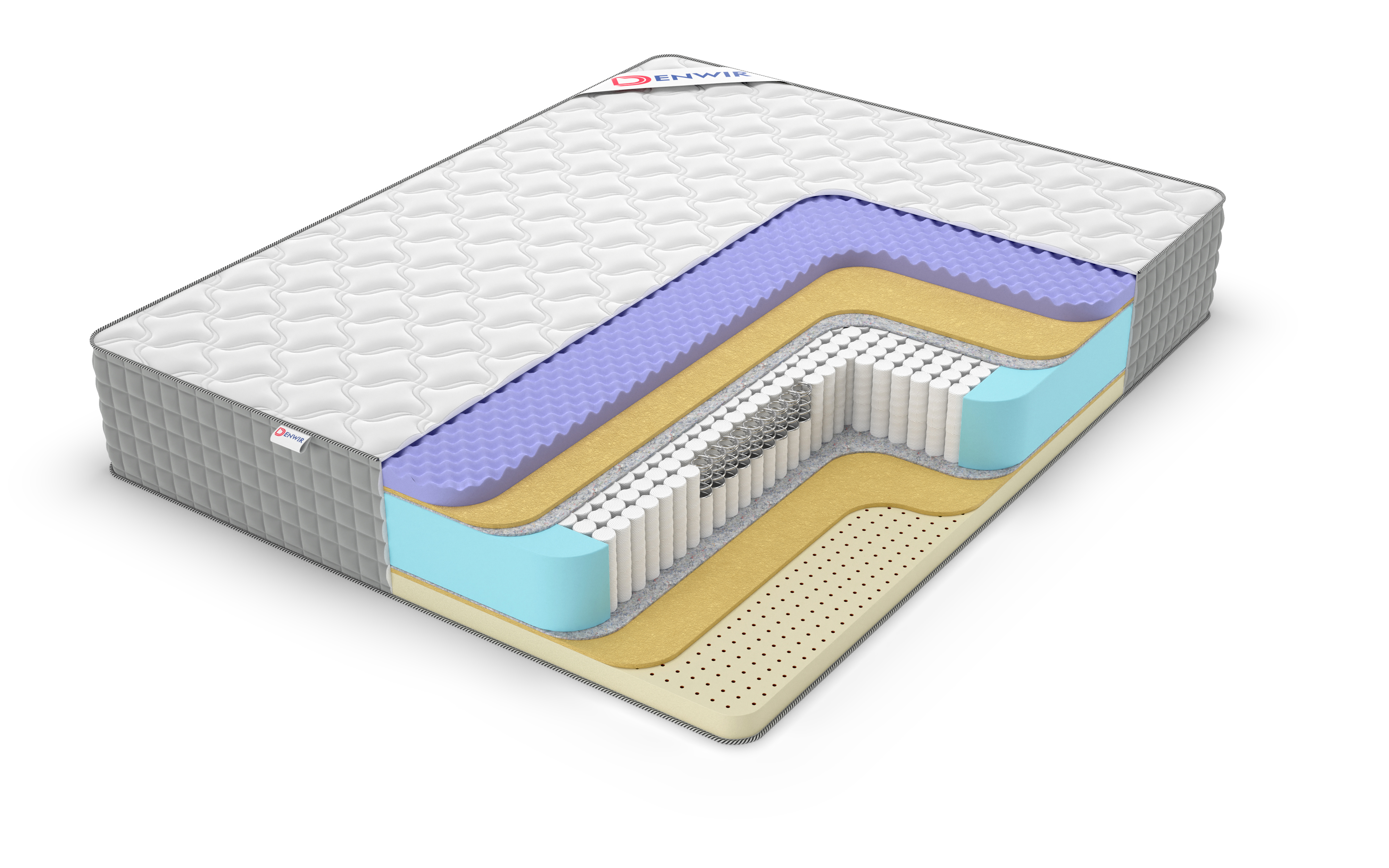 

Матрас пружинный DENWIR EXTRA MIDDLE FIVE SOFT S1000/chstmat_EMFSS1000_150x195, Белый, EXTRA MIDDLE FIVE SOFT S1000