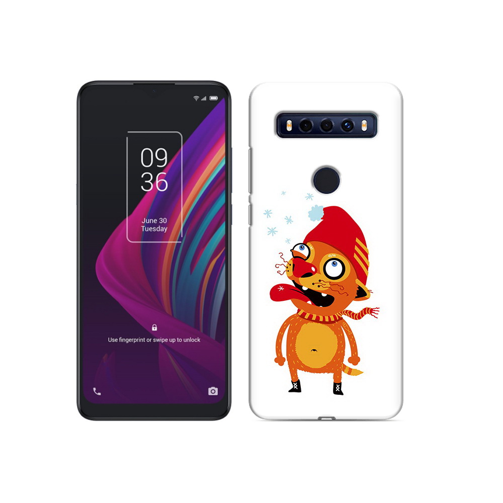 

Чехол MyPads Tocco для TCL 10 SE Зимний кот, Прозрачный, Tocco