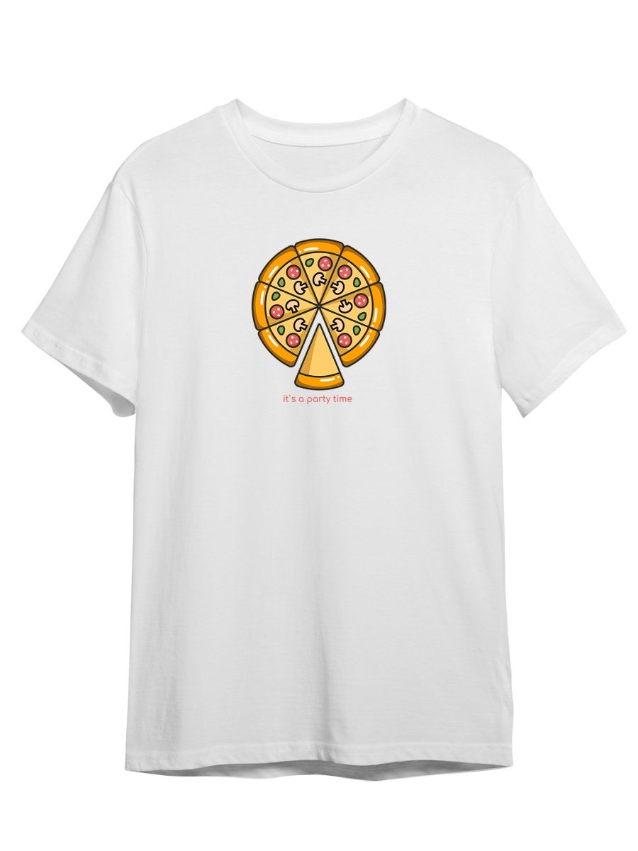 

Футболка унисекс СувенирShop Пицца/Pizza/Food 10 белая 3XL, "Пицца/Pizza/Food" 10