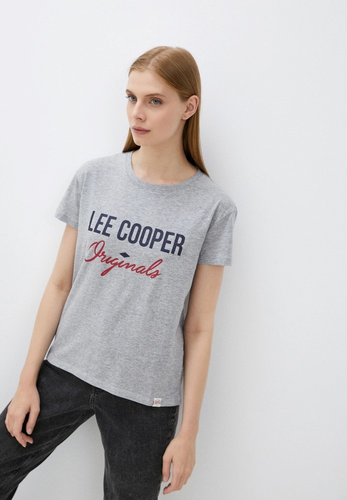 

Футболка женская Lee cooper MT4A119348AS2LC1-LGM серая XL, MT4A119348AS2LC1-LGM
