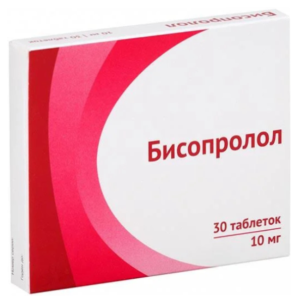 Купить Бисопролол таблетки 10 мг 30 шт., Озон ООО, Россия