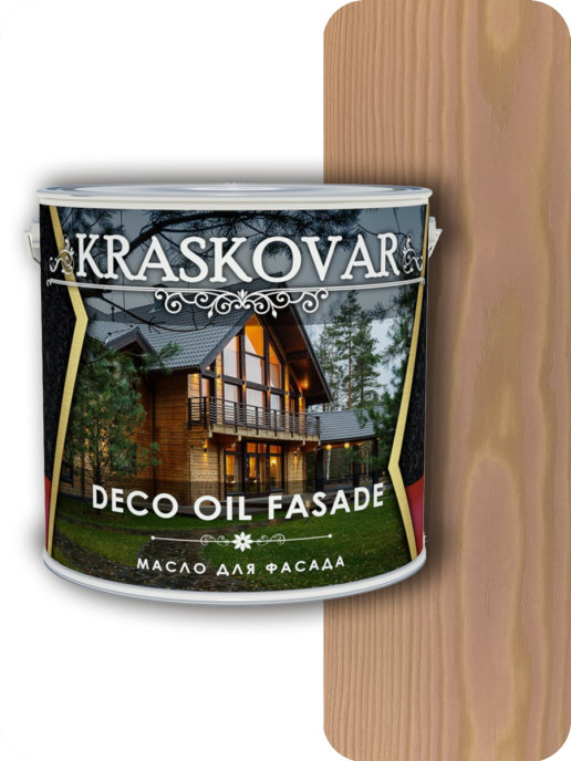 

Масло для фасада Kraskovar Deco Oil Fasade Имбирь 5л