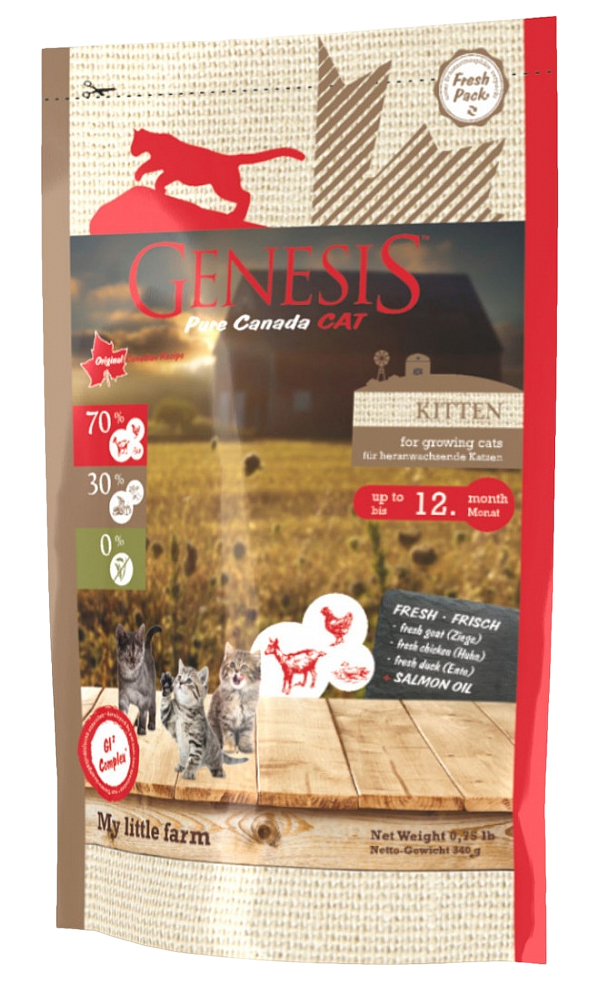 

GENESIS PURE CANADA GENESIS PURE CANADA MY LITTLE FARM KITTEN беззерновой для котят, берем
