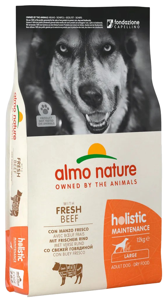 Сухой корм для собак крупных пород Almo Nature Adult Dog Large Beef & Rice, 12 кг, 2 шт
