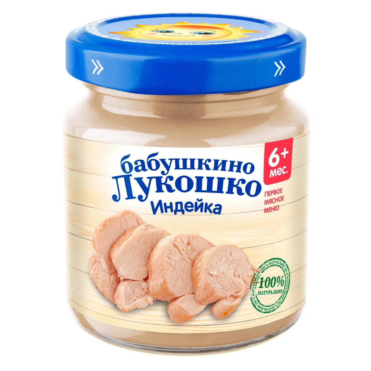 

Пюре мясное Бабушкино Лукошко Индейка с 6 месяцев 100 г, 1 шт., Индейка