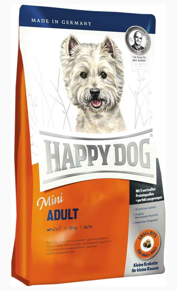 

HAPPY DOG HAPPY DOG SUPREME FIT & WELL ADULT MINI для взрослых собак маленьких пород (4 +