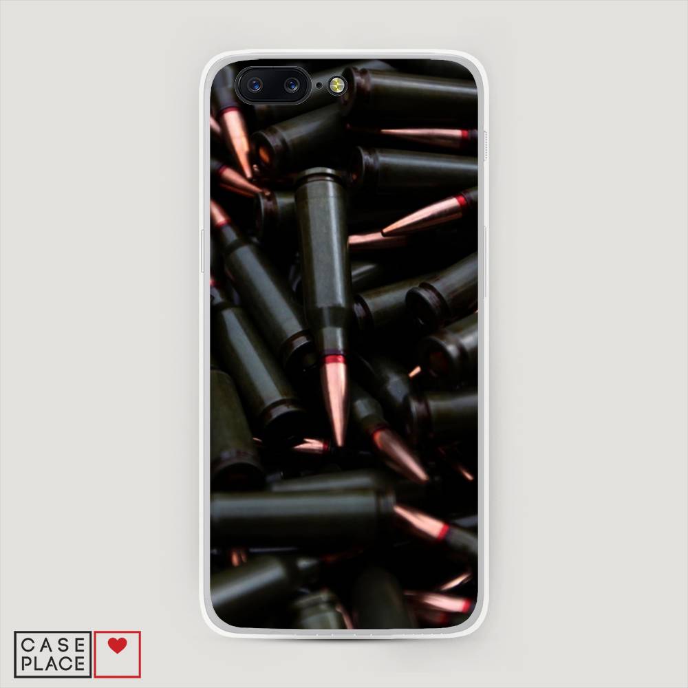 

Чехол Awog на OnePlus 5 / ВанПлас 5 "Пули черные", Черный;коричневый, 150250-5