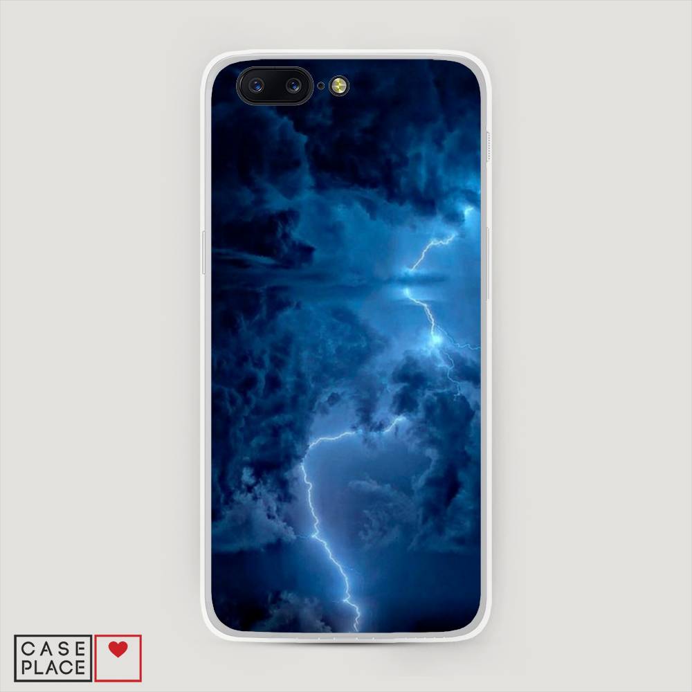 

Чехол Awog на OnePlus 5 / ВанПлас 5 "Молния", Синий, 150250-4