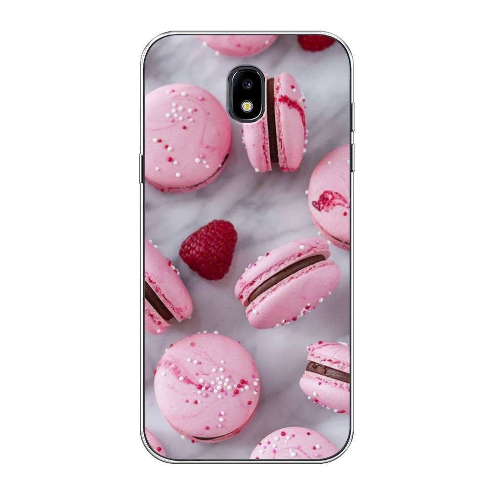 

Чехол Awog на Samsung Galaxy J5 2017 / Самсунг J5 2017 "Макарони с малиной", Серый;розовый, 22850-10