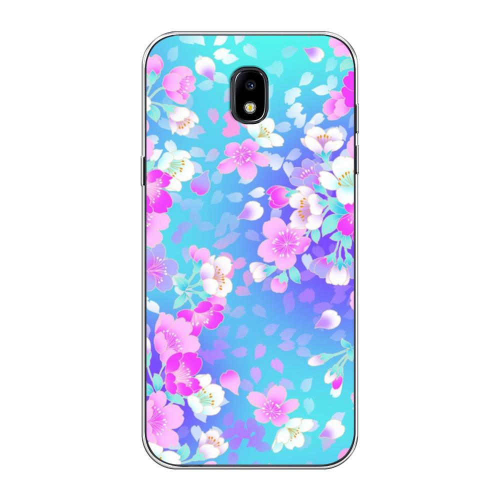 

Чехол Awog на Samsung Galaxy J5 2017 / Самсунг J5 2017 "Яблоневые цветы", Голубой;розовый;белый, 22850-8