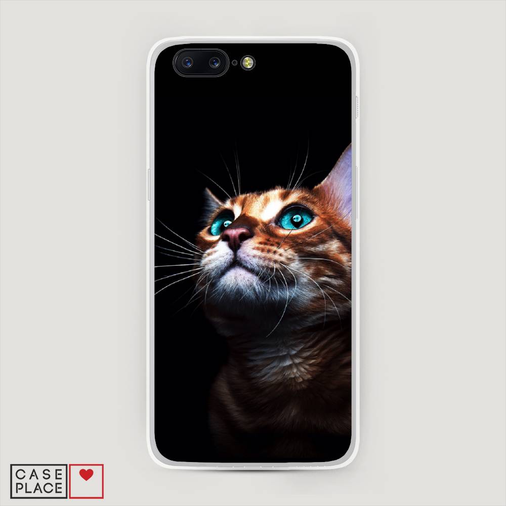 

Чехол Awog на OnePlus 5 / ВанПлас 5 "Мечтательный кот", Коричневый, 150250-1