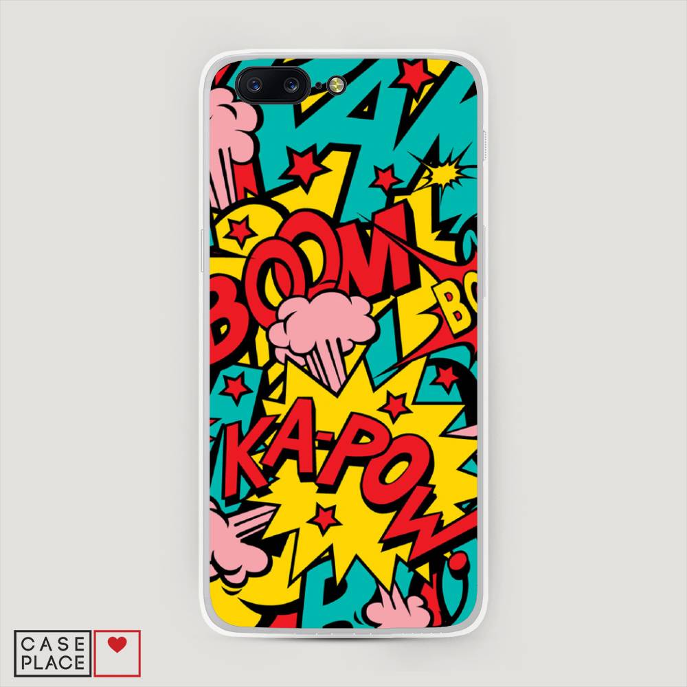 

Чехол Awog на OnePlus 5 / ВанПлас 5 "Постер pop art", Голубой;желтый;красный, 150250-9