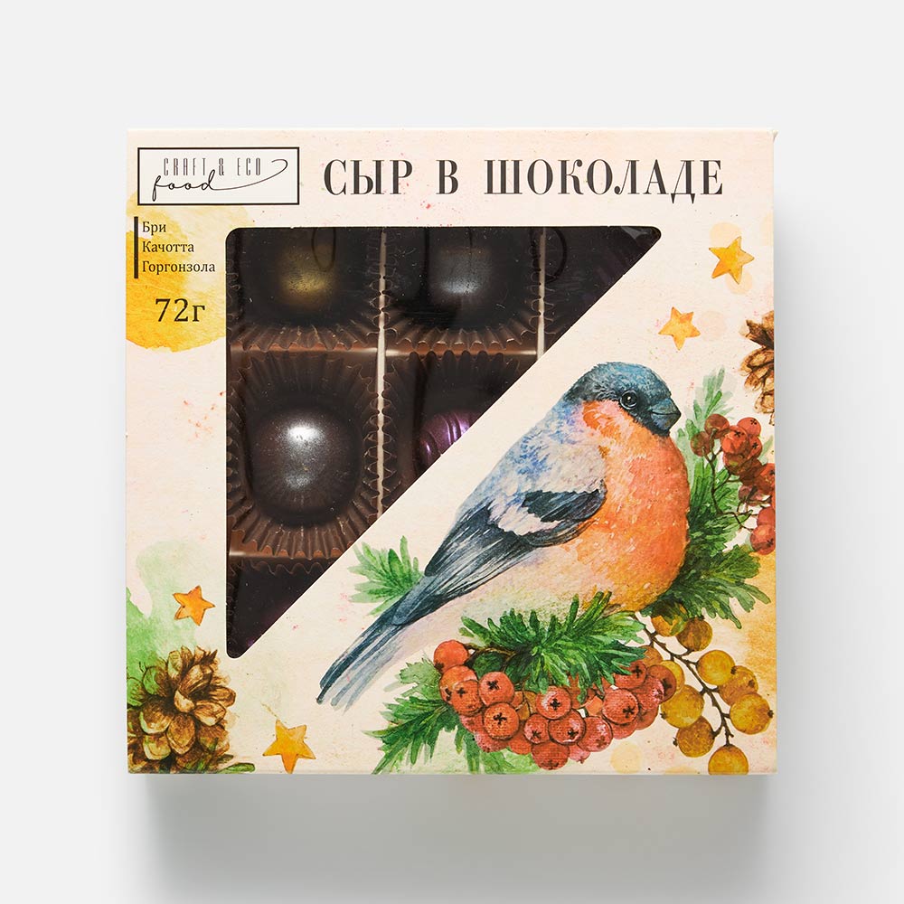 Ассорти сыров Craft Eco Food, Зимний, в шоколаде, 78 г