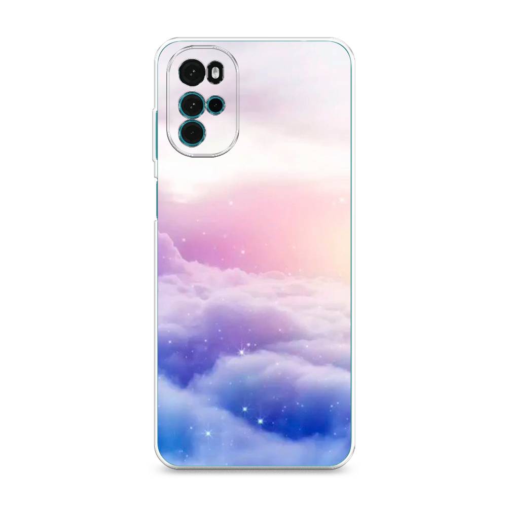 

Чехол на Motorola Moto G22 "Небеса", Голубой;белый;розовый, 243150-2