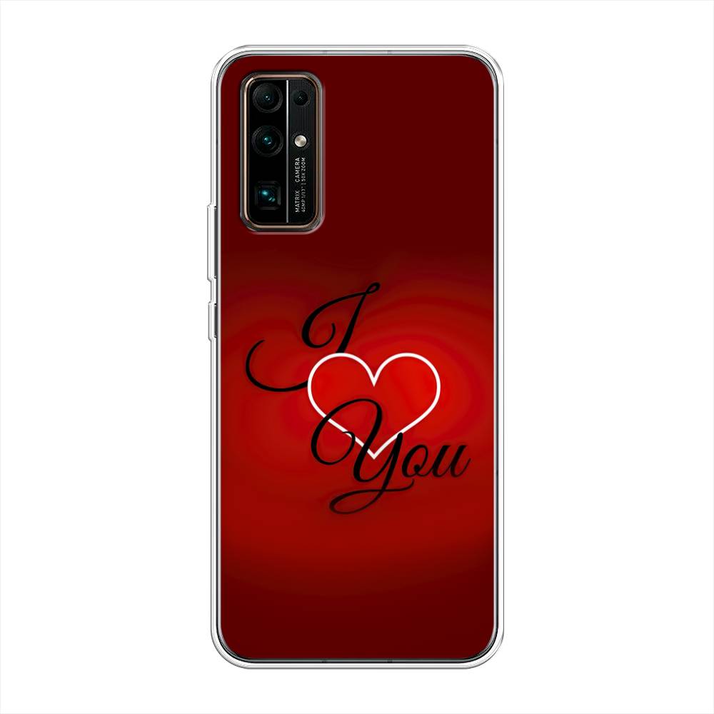 

Чехол Awog на Honor 30 "I love you 3", Красный;черный, 612150-6