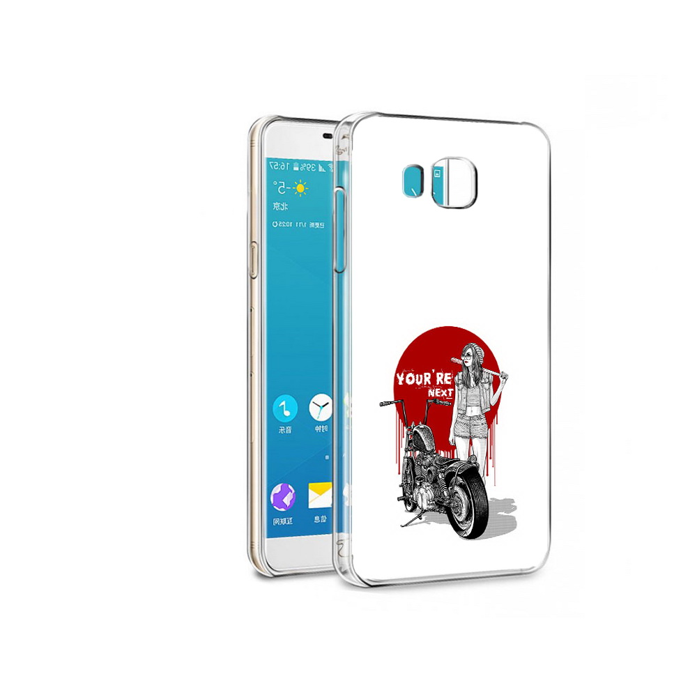 

Чехол MyPads Tocco для Samsung Galaxy Alpha девушка с мотоциклом (PT13063.503.315), Прозрачный, Tocco