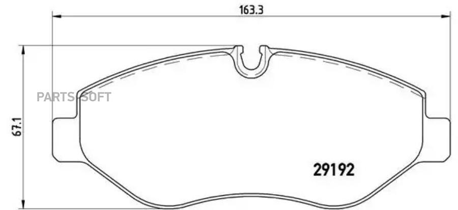 

Тормозные колодки Brembo P50085