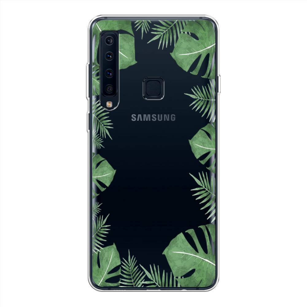 

Чехол Awog на Samsung Galaxy A9 2018 "Листья папоротника рамка", Зеленый, 26650-8