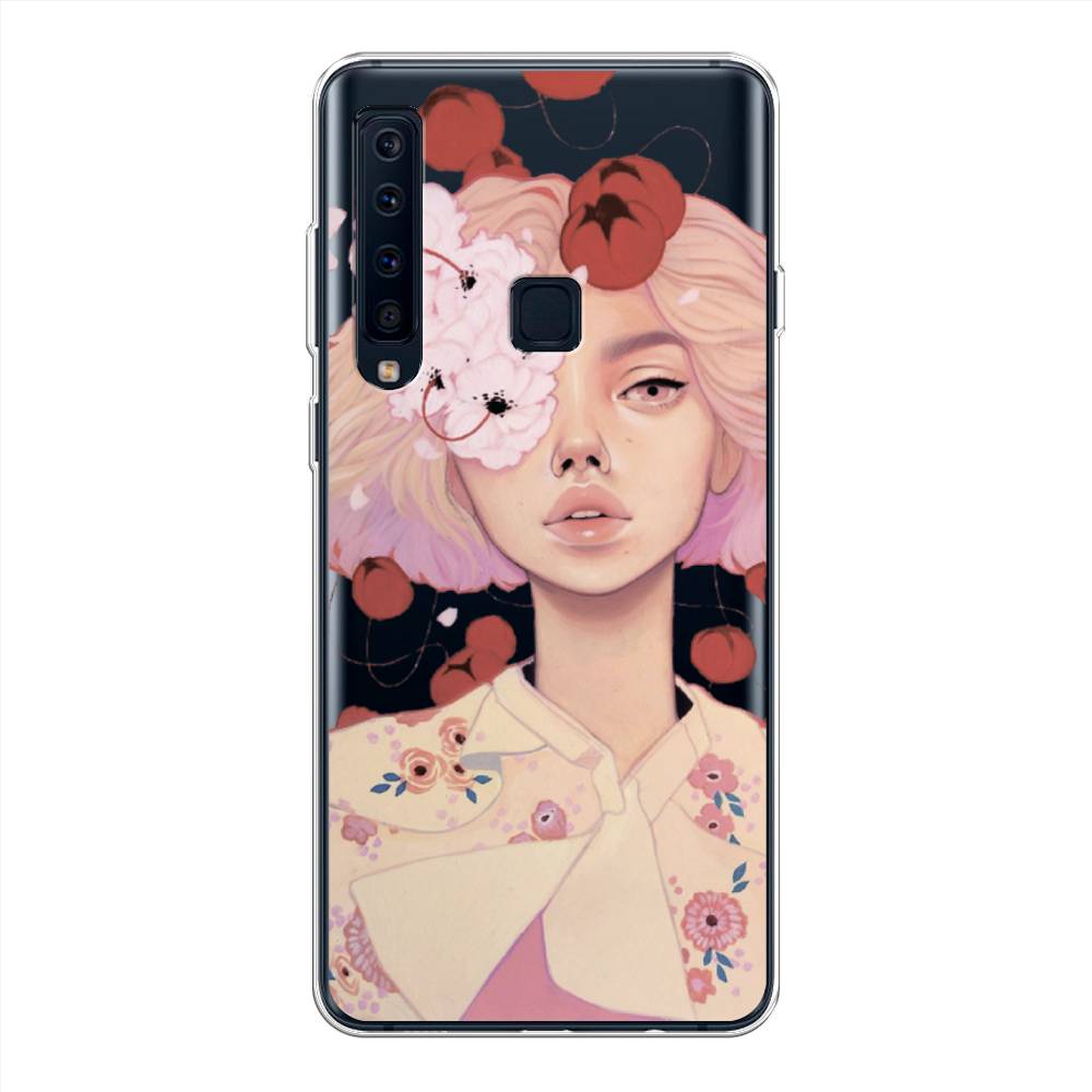 

Чехол Awog на Samsung Galaxy A9 2018 "Цветочная анархия", Бежевый;розовый;красный, 26650-7