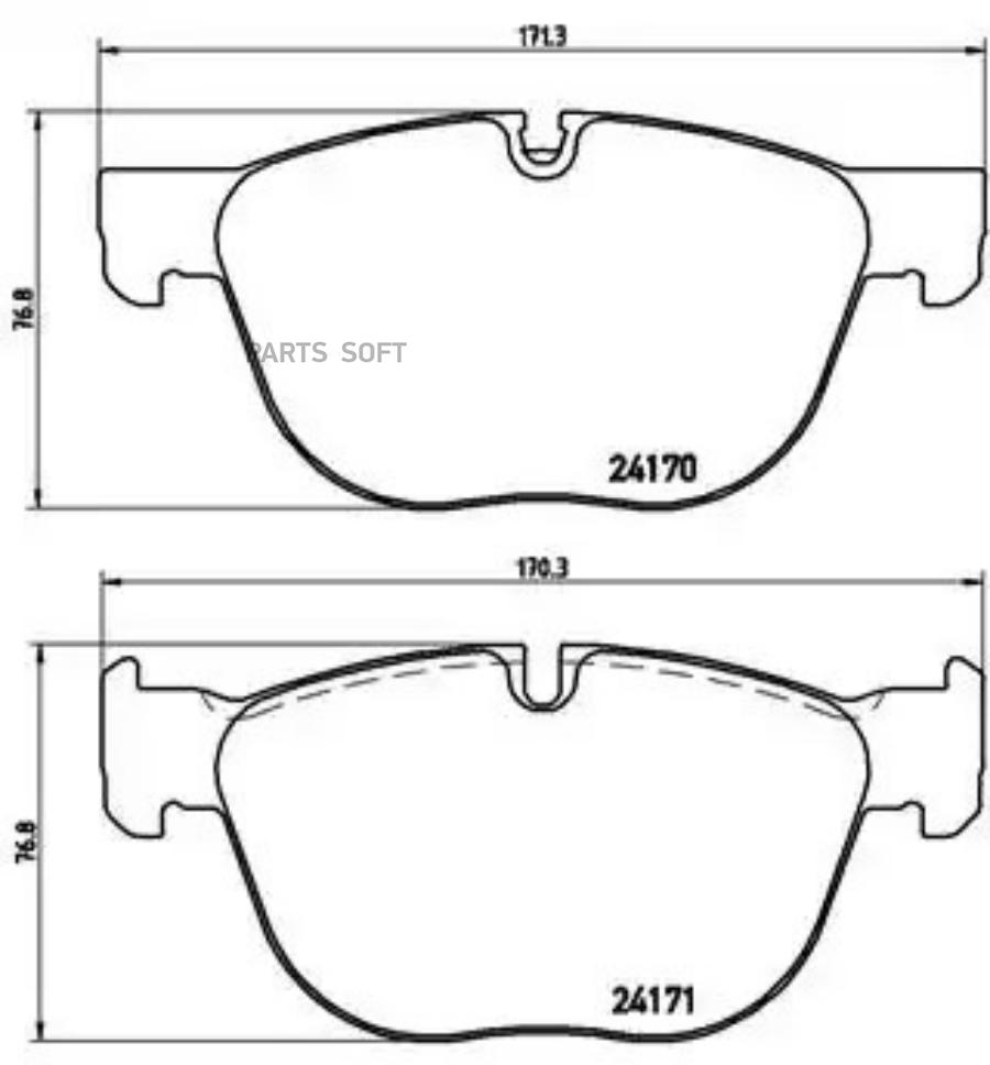 

Тормозные колодки Brembo P06049
