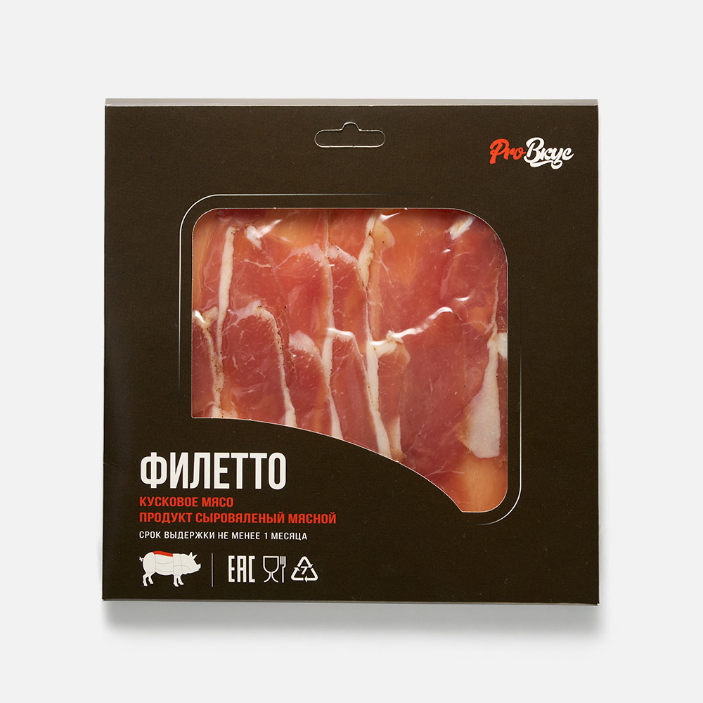 

Сыровяленый карбонат Proвкус, Филетто, 100 г