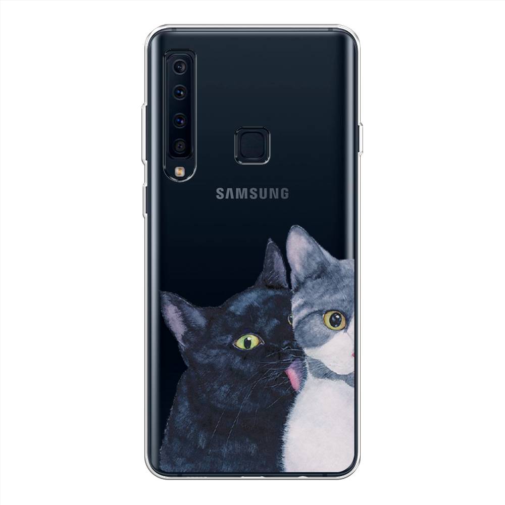 

Чехол Awog на Samsung Galaxy A9 2018 "Кошачья любовь", Синий, 26650-1
