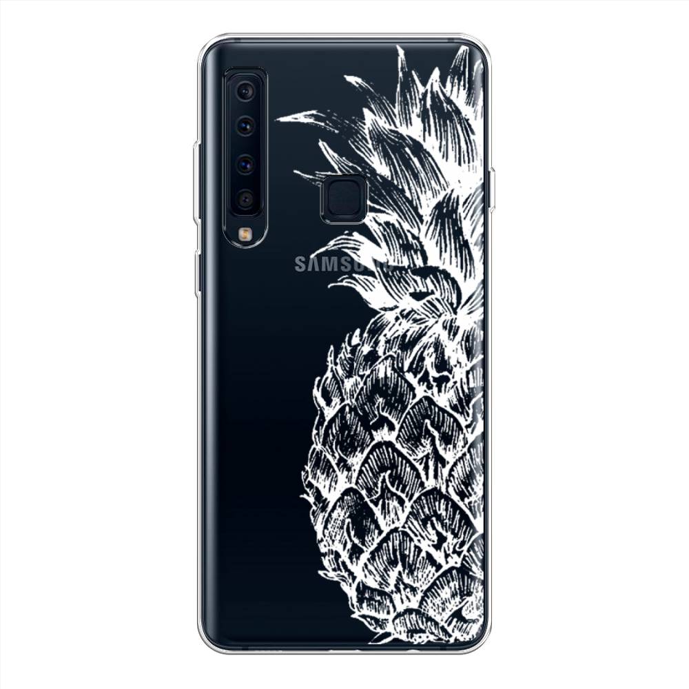

Чехол Awog на Samsung Galaxy A9 2018 "Ананас графика белая", Белый, 26650-10