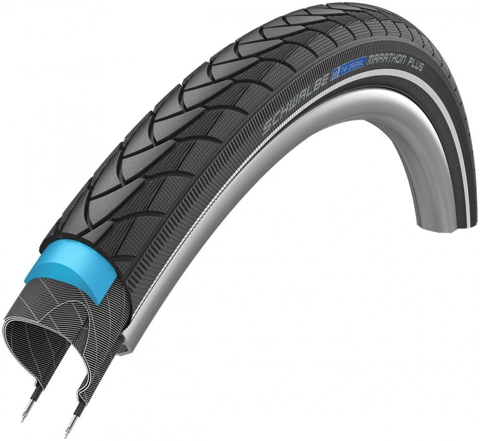 

Покрышка 24x1.75 (47-507) Schwalbe MARATHON PLUS SmartGuard B/B+RT HS440 EC 67EPI, Черный