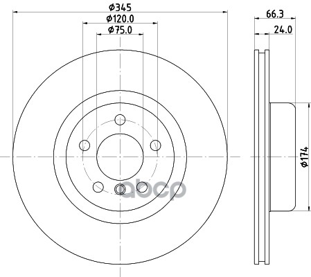 

PAGID Диск тормозной задний с покрытием PRO BMW 1 F20, 3 F30 M-technology
