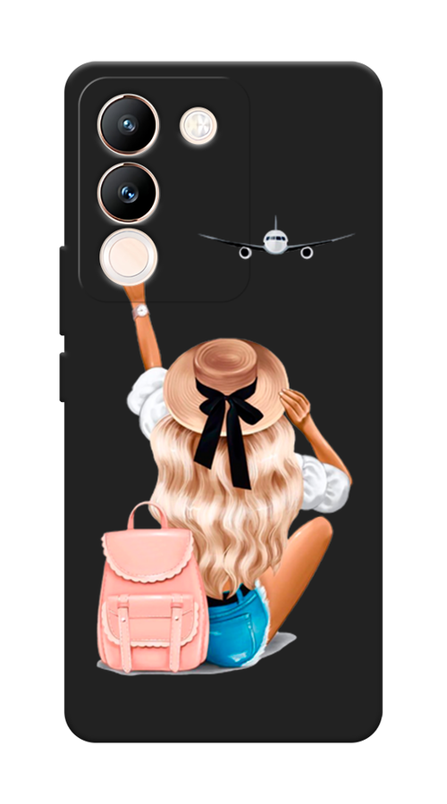 

Чехол Awog на Vivo V29e 5G "Автостопом самолетом", Бежевый;белый, 269652-1