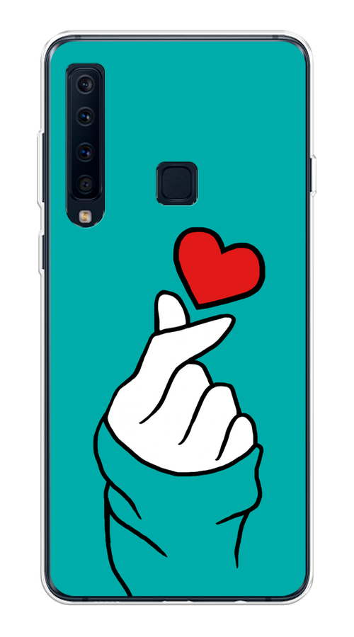 

Чехол Awog на Samsung Galaxy A9 2018 "Маленькое сердечко", Голубой;белый;красный, 26650-7