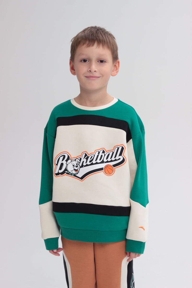 

Свитшот детский Anta Basketball, Белый, 116, Basketball