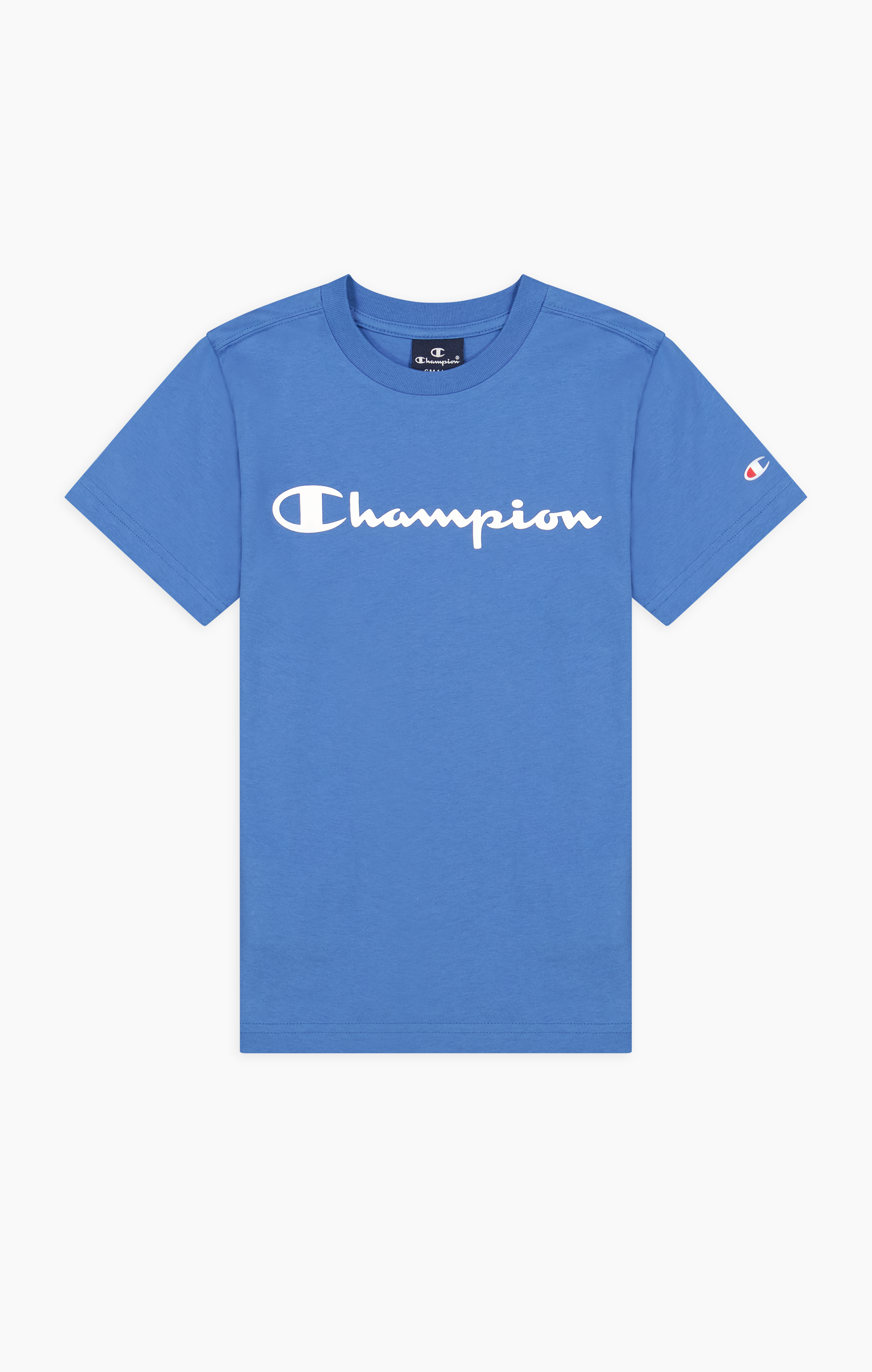 

Футболка детская Champion Crewneck T-Shirt, синий, 110, Crewneck T-Shirt