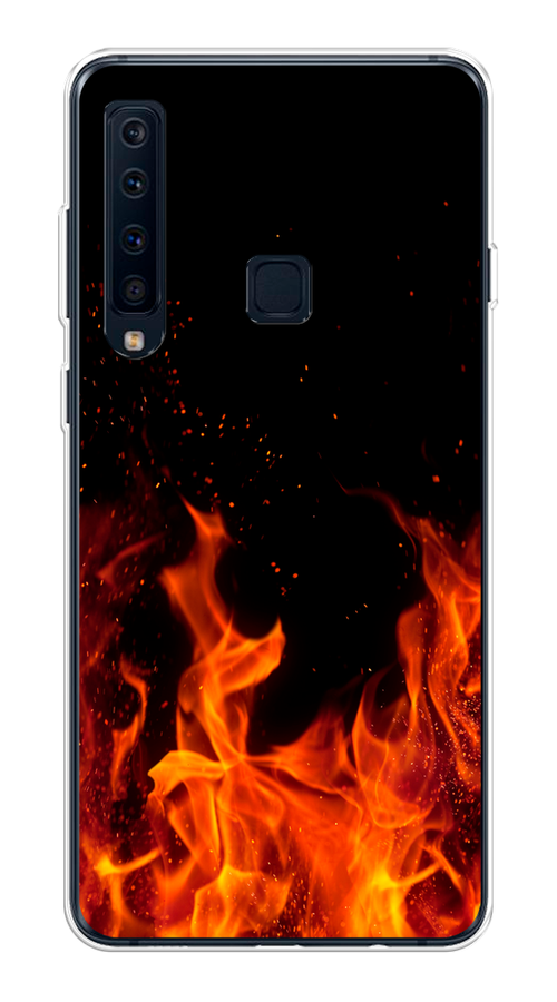 

Чехол Awog на Samsung Galaxy A9 2018 "Все в огне", Оранжевый;черный, 26650-4