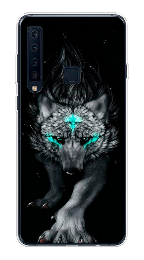 

Чехол Awog на Samsung Galaxy A9 2018 "Волшебный волк", Черный;серый, 26650-2